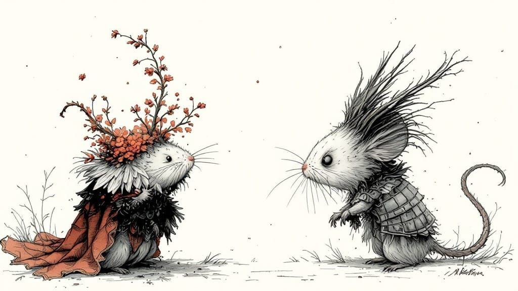 Red Queen and White Knight: Fantasy Art