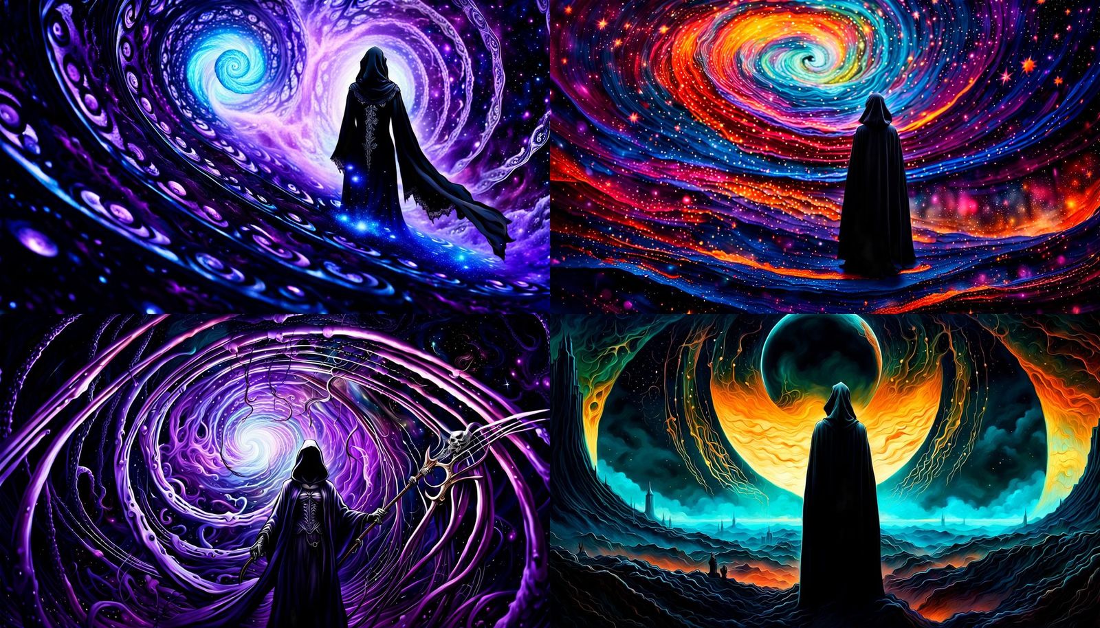 Female Grim Reaper Ruling the Multiverse