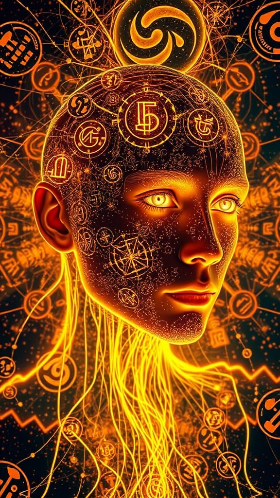 Ethereal Being Immersed in Liquid Gold Code