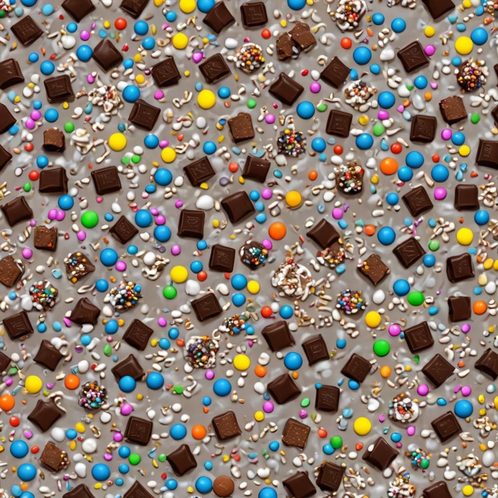 Crazy Cocktail Drink with Ice Cream and Candies