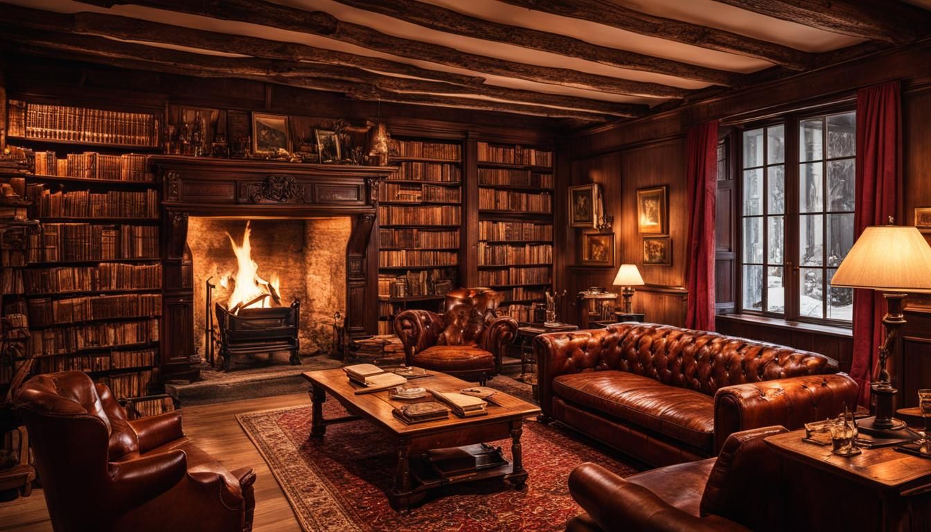 Cozy Zen Living Room with Fireplace