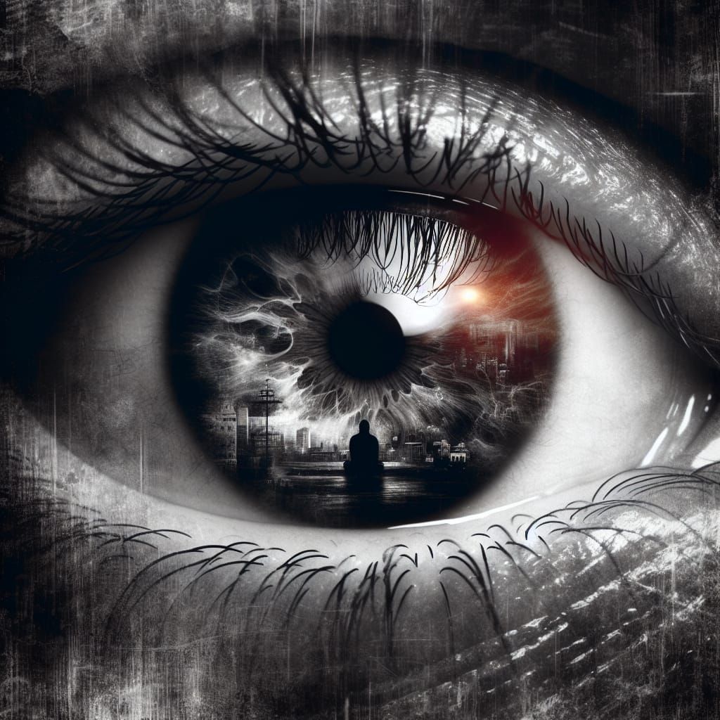 Intricate Eye: Double Exposure Conceptual Art