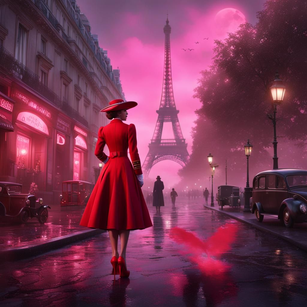 Captain Carter in Paris: Detailed Matte Painting