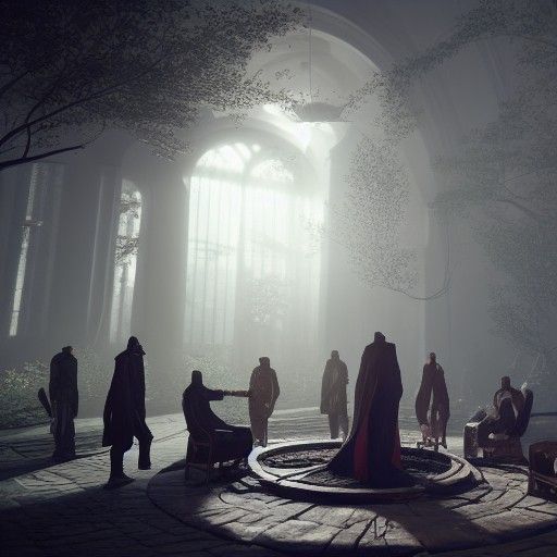 Sinister Secret Society Meeting in Unreal Engine 5