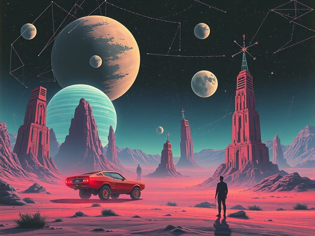 retroweird scifi vintage future concept