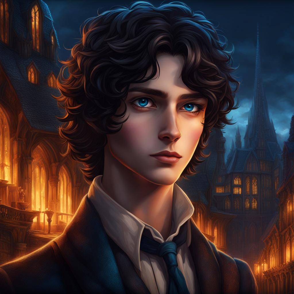 Boy with Veela Heritage: Fantasy Concept Art