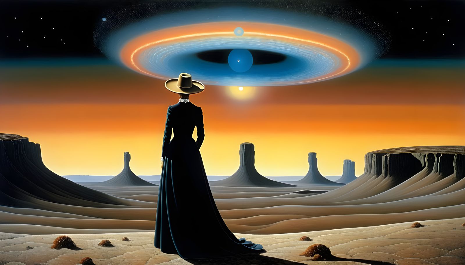 Galactic Galaxy Landscape in Cosmic Art