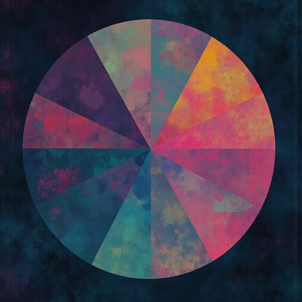 Geometric Color Theory Gestation in Dreamlike Style