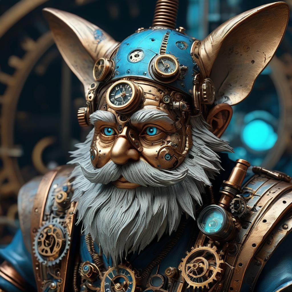 Enchanted Clockwork Gnome: A Fusion of Folklore and Mechanica