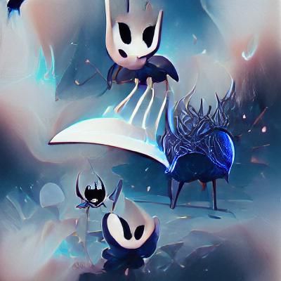 Hollow Knight Game Character in Dark Fantasy World