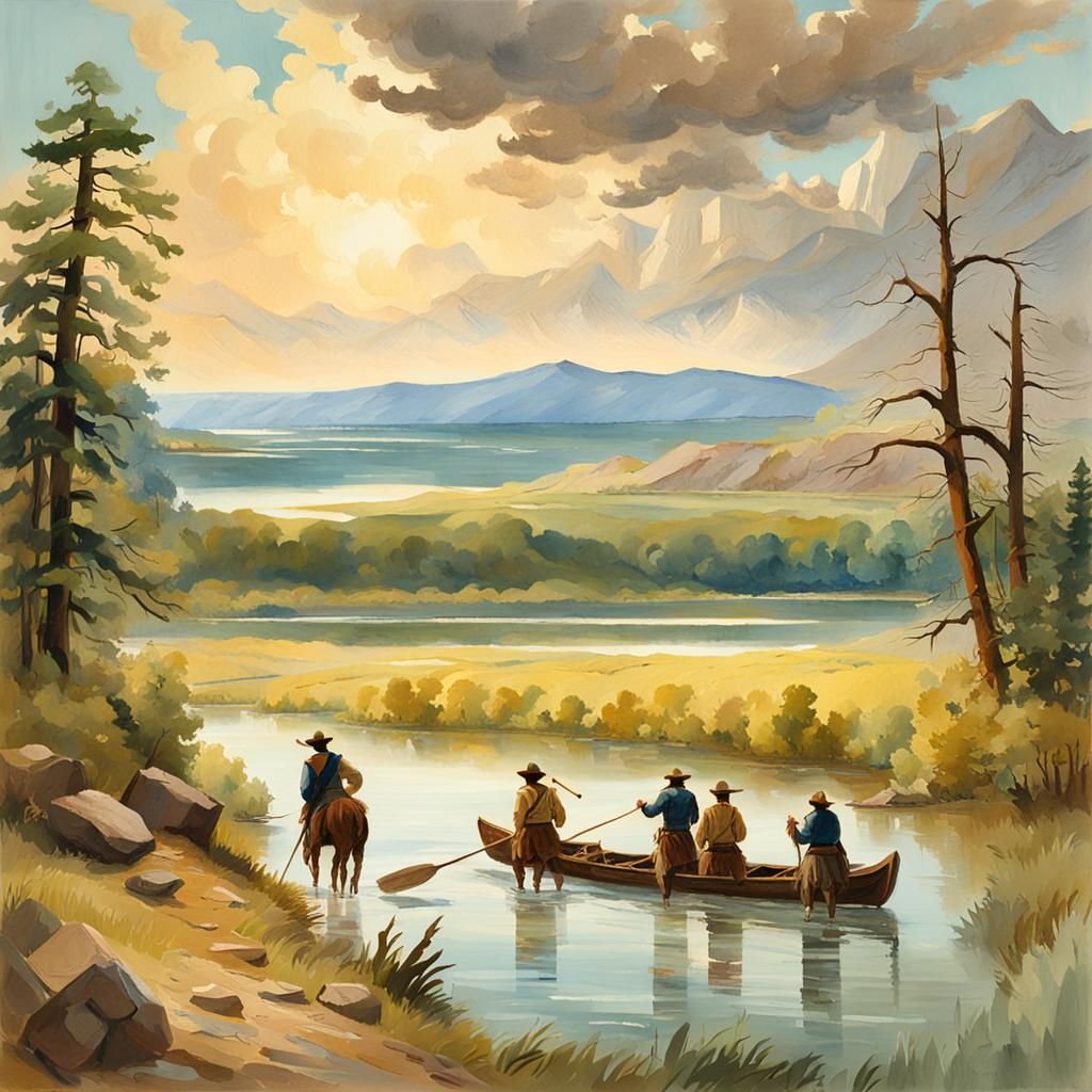Lewis and Clark Expedition on the Missouri River