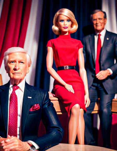 Barbie as President: An AI Generated Image