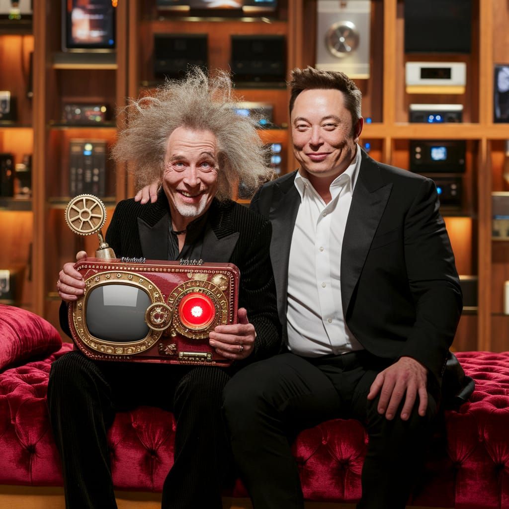 Steampunk Visionary Meets Tech Mogul in Cozy Showroom