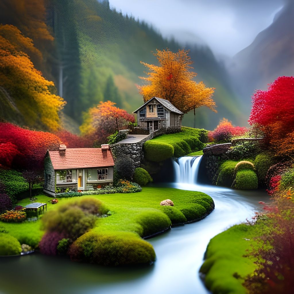 Enchanting Miniature Wonderland Generated by AI