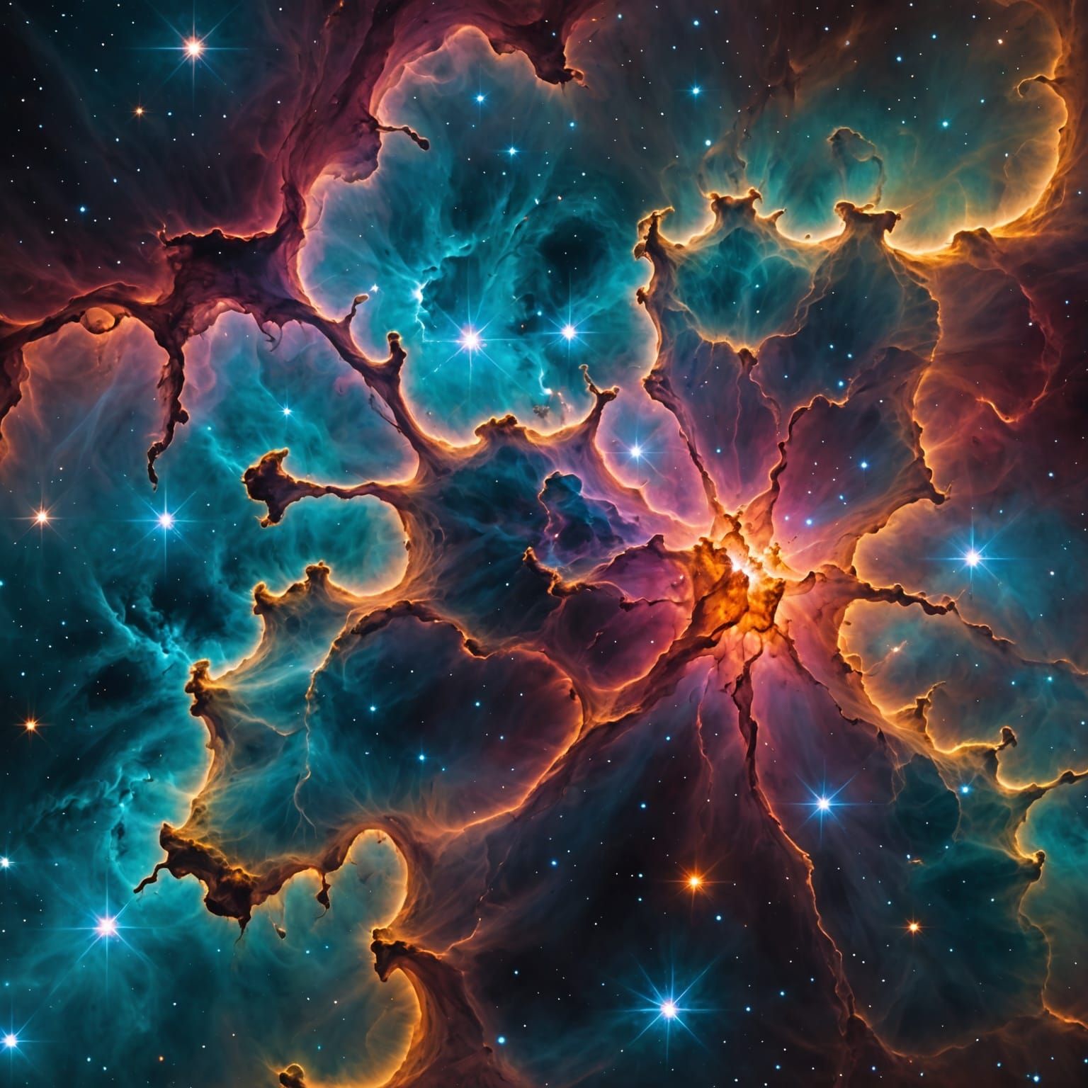Nebula Interior: A Cosmic Close-Up
