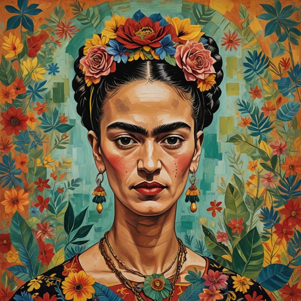 Abstract Portrait in Style of a Great Artist