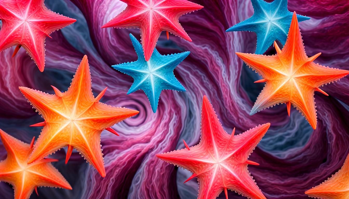 Maelstrom of Jelly Stars Swirling in Tornado Tunnels