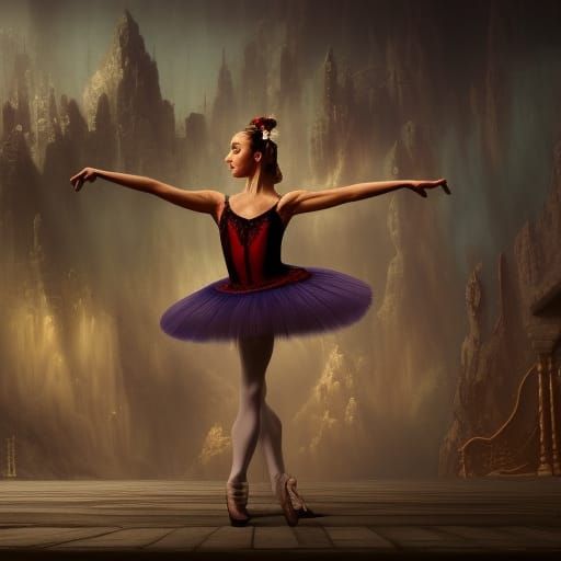 Fantastical Ballet Dance in Detailed Matte Painting