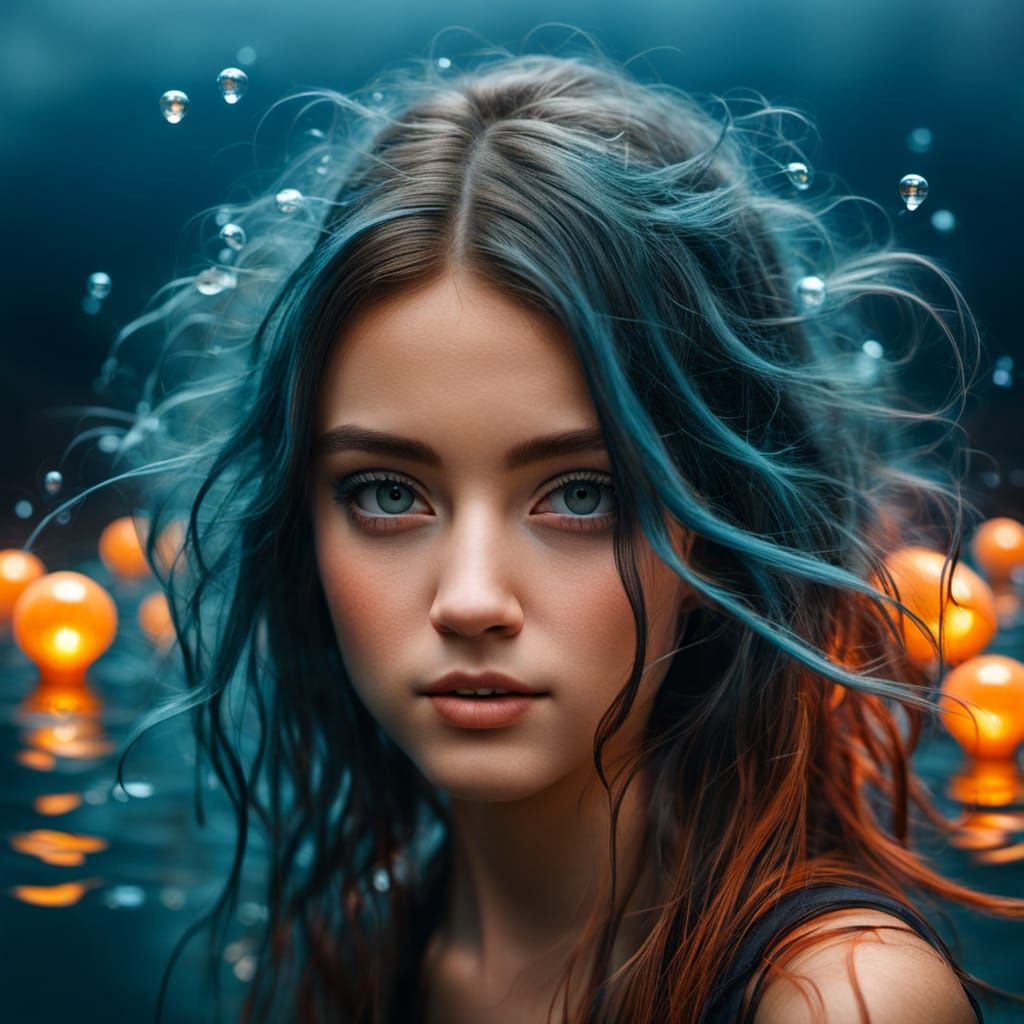 Glowing Ocean Depths