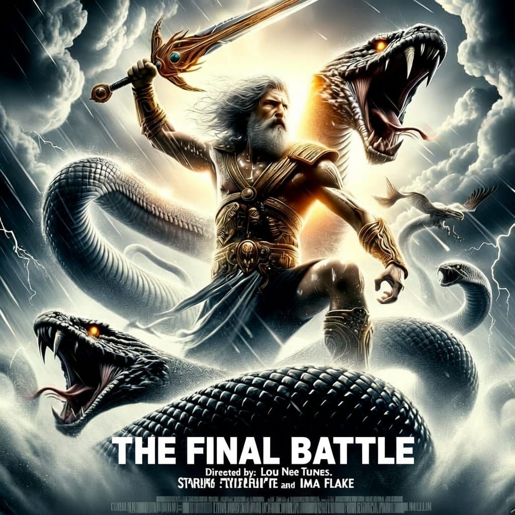 The Final Battle Movie Poster with Custom Cast