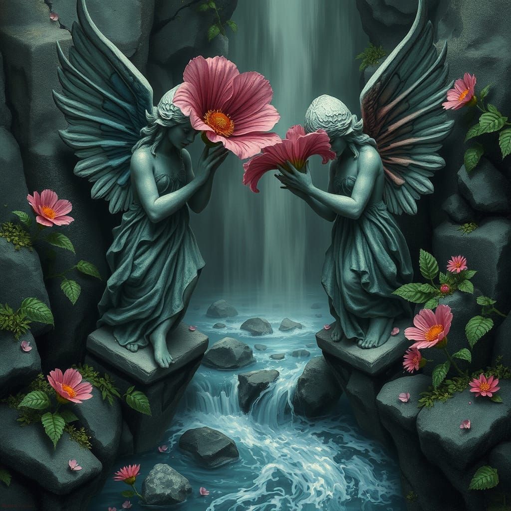 Stone Angels Guard Toxic Paradise