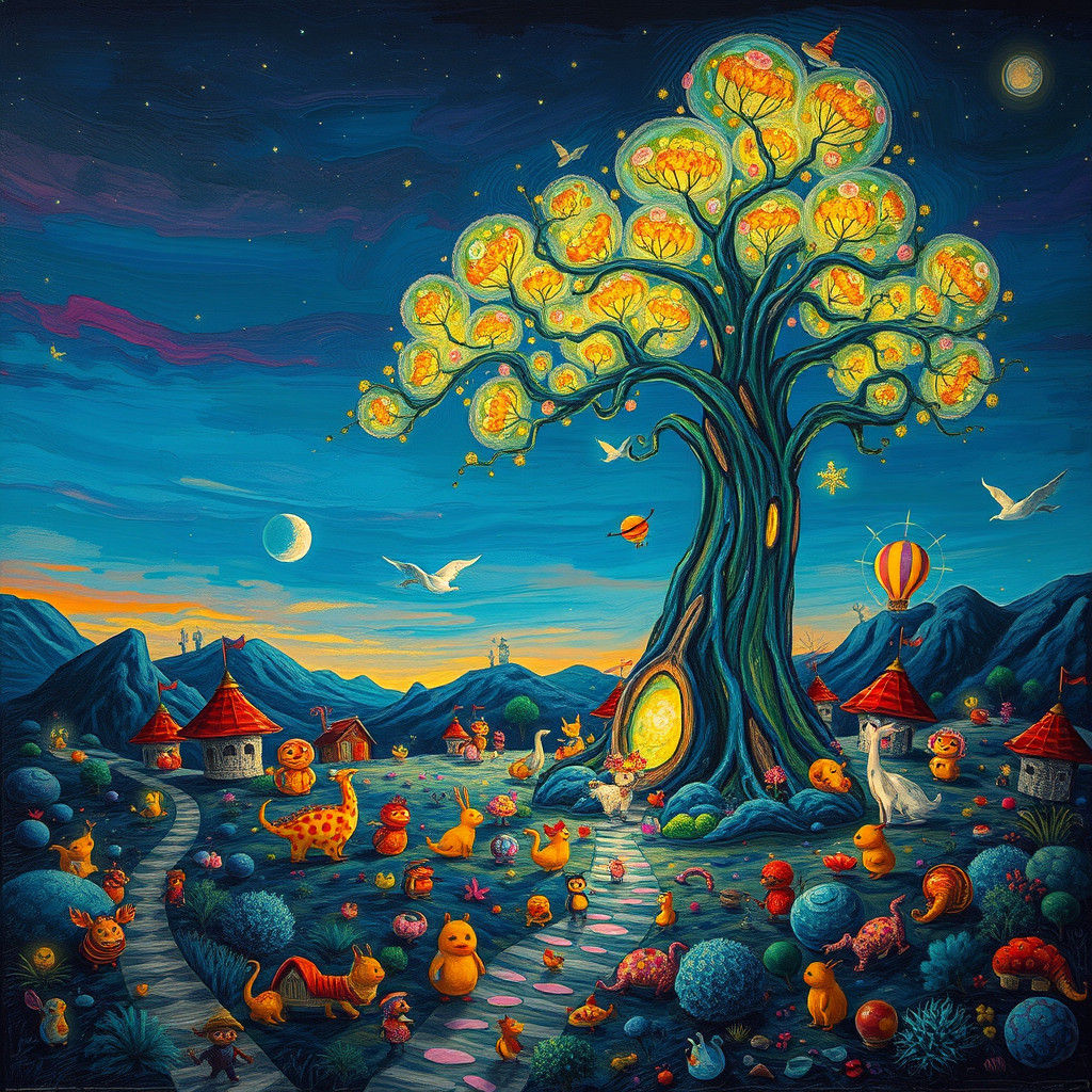 Alien Planet New Year Celebration: A Whimsical Impression