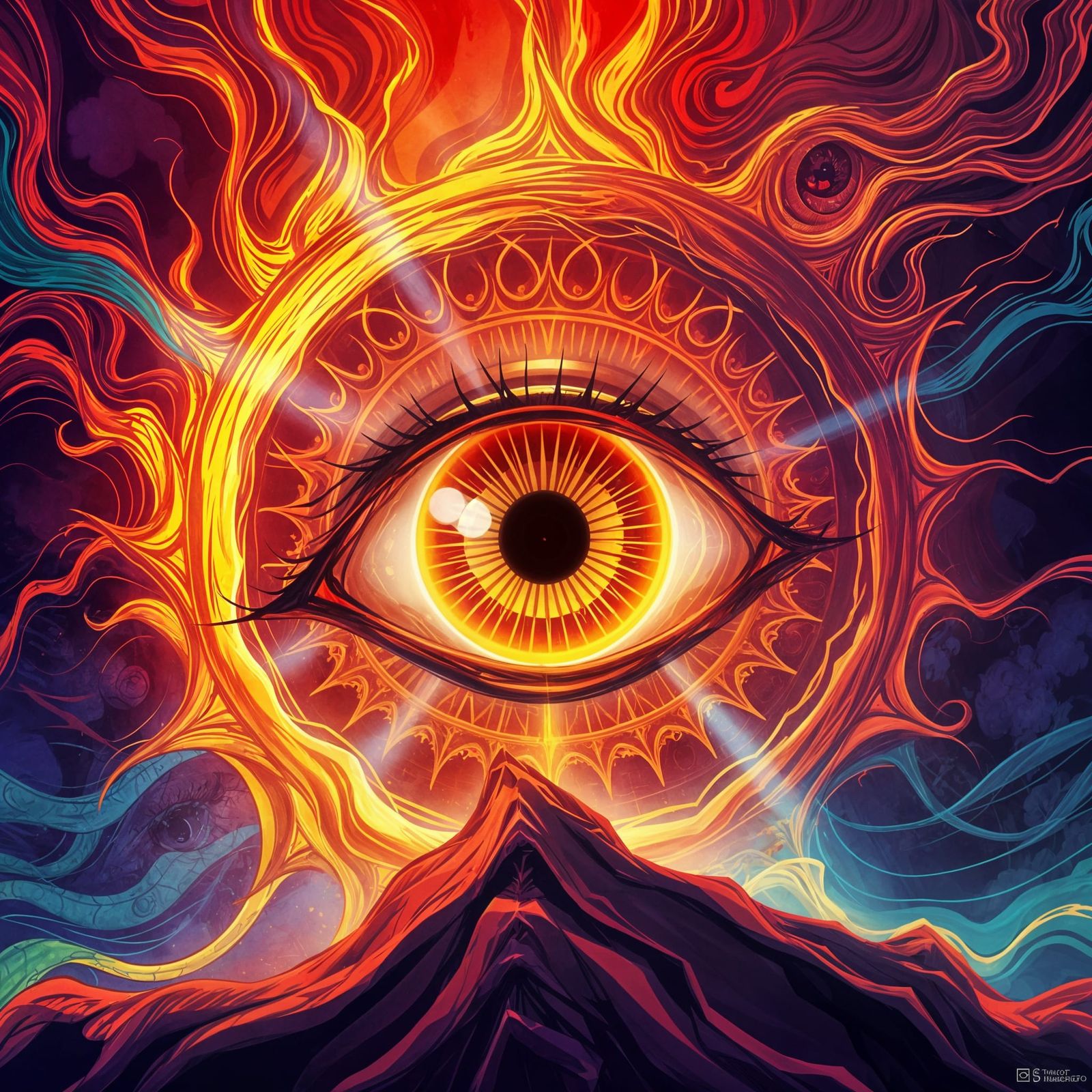 Anime Eye of the Beholder in Studio Trigger Style