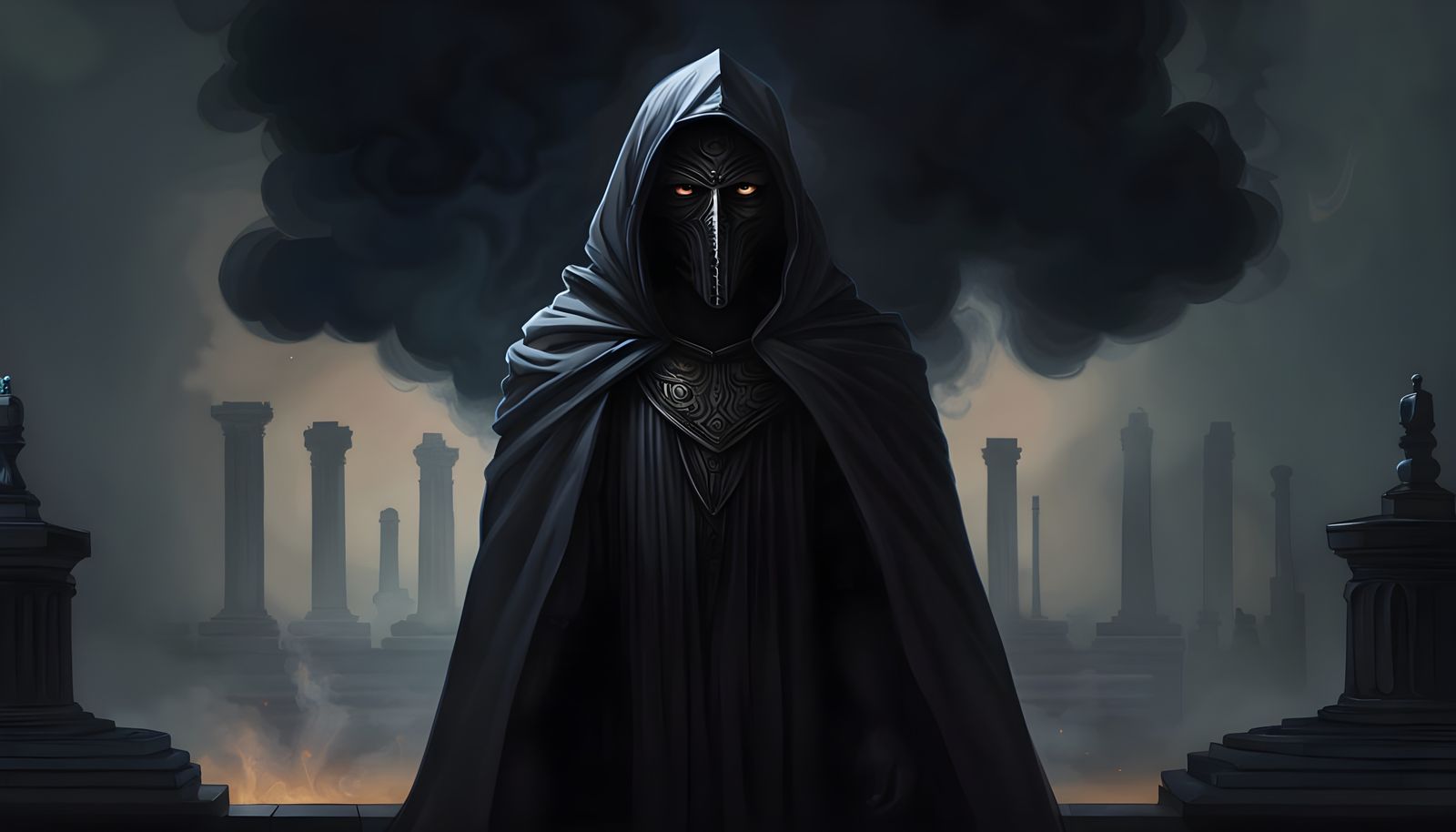 Cybernetic Time Lord in Charred Robes