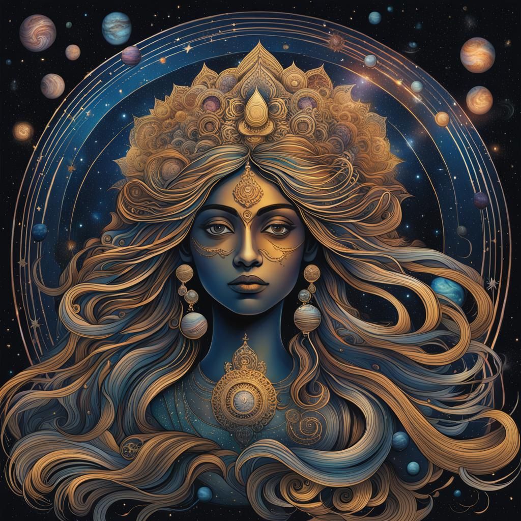 Aditi: Mother of Gods, a Holographic Cosmic Illustration