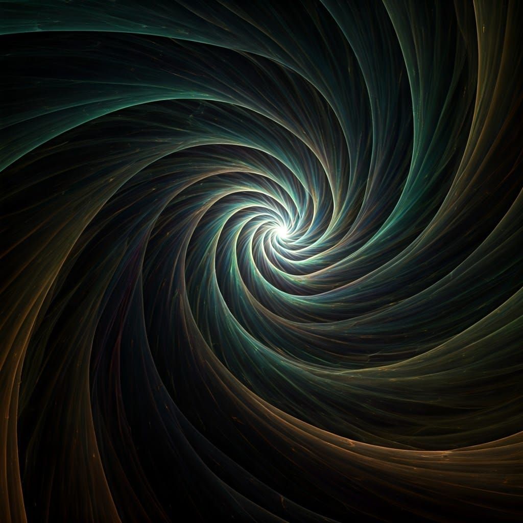 Butterfly Wings Spiral Nautilus Fractal Art