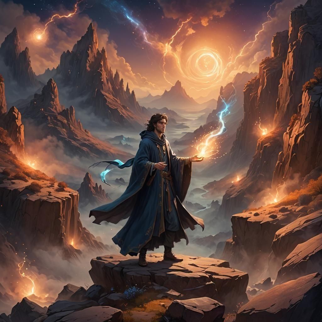 Portrait of a Young Handsome Wizard