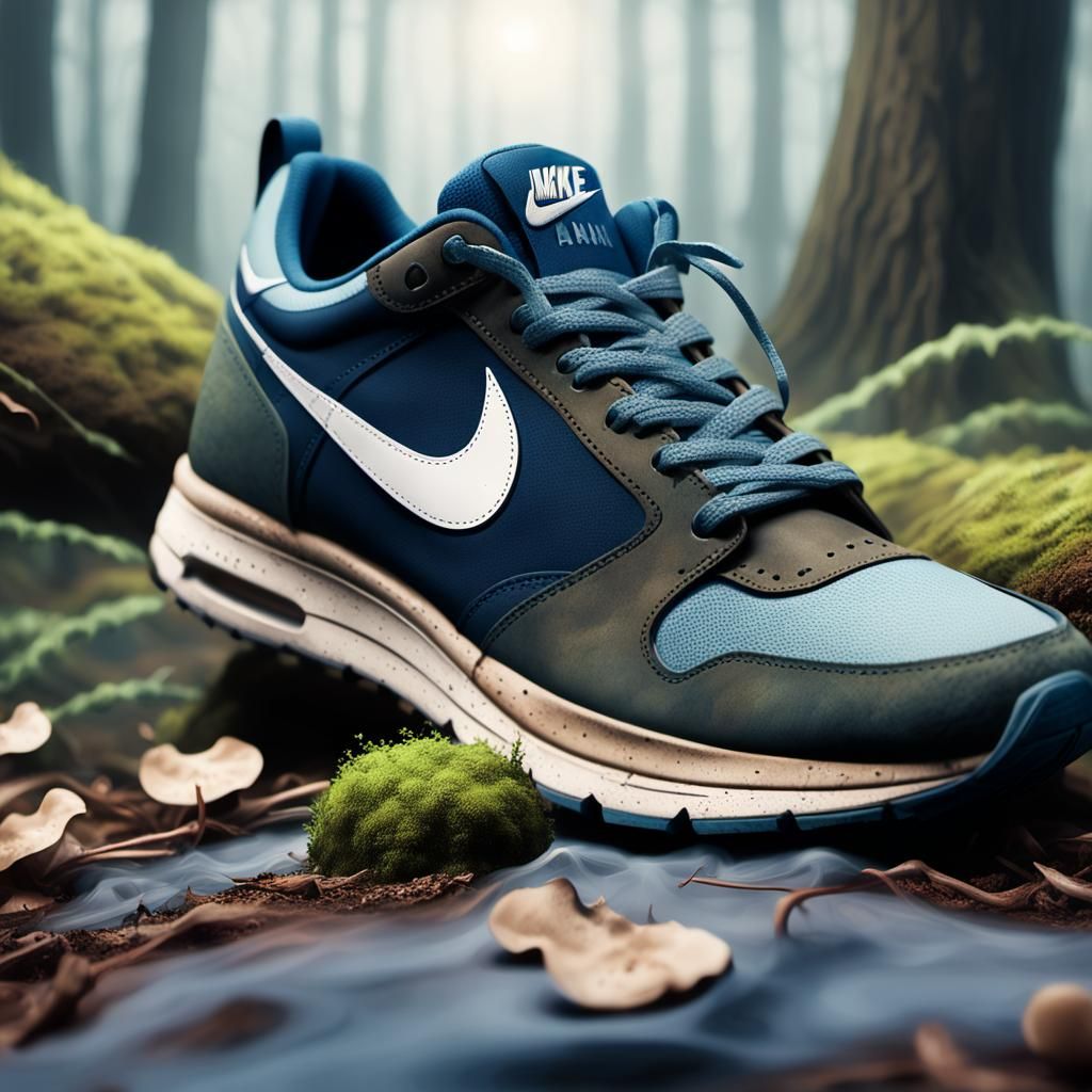 Nike Shoe in Ancient Forest Concept Art
