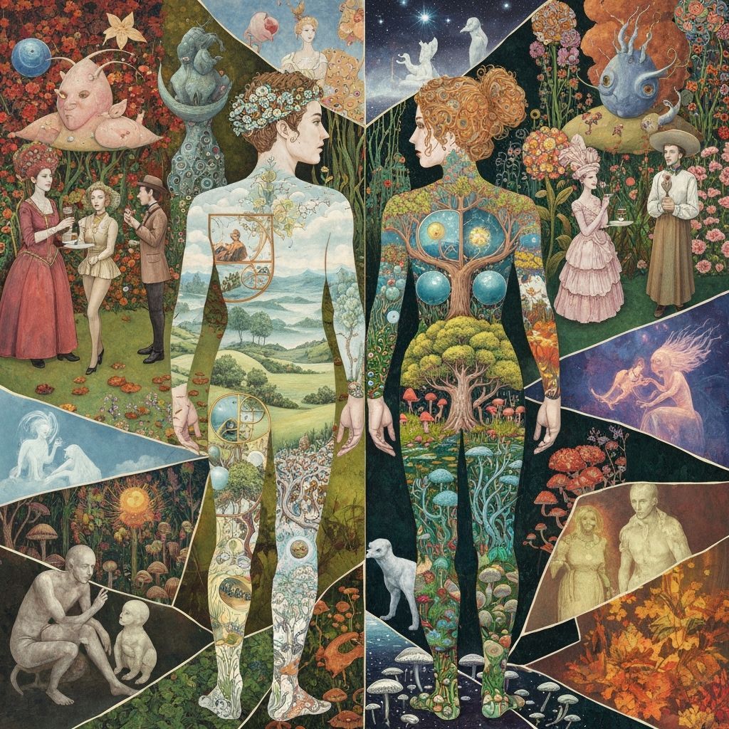 Surreal Garden Party of Cosmic Connection