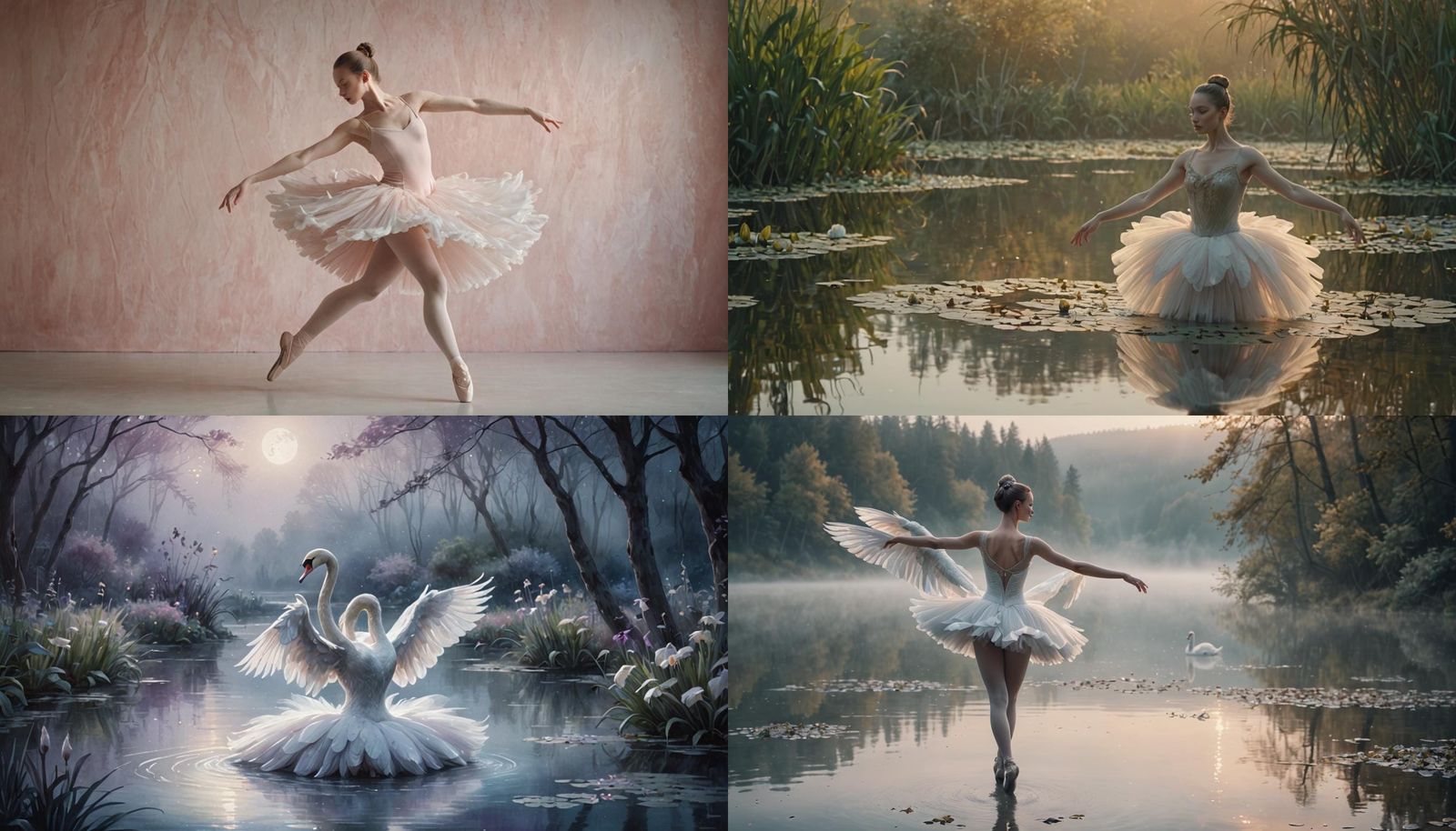 Ballet Swan: A Fusion of Human and Animal Form