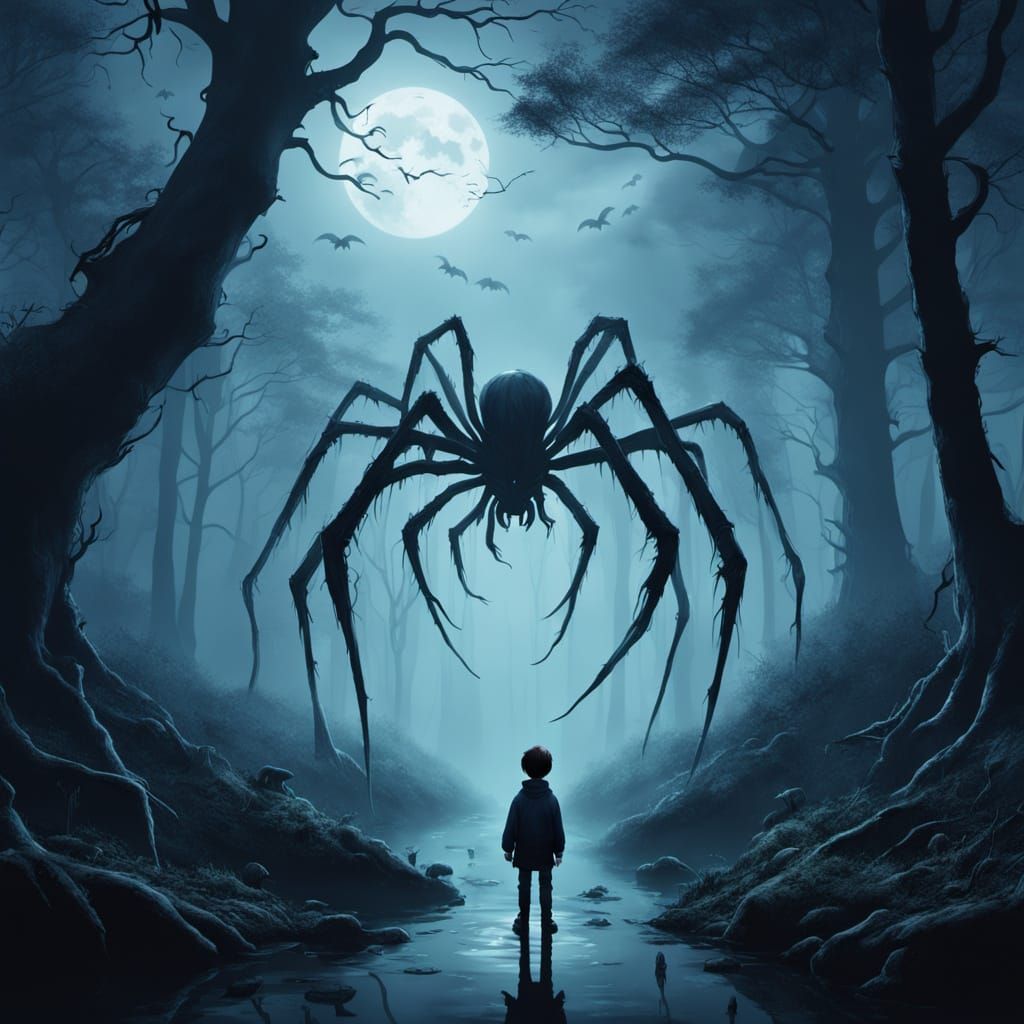 Ethereal Boy Lost in Haunting Japanese-Inspired Forest