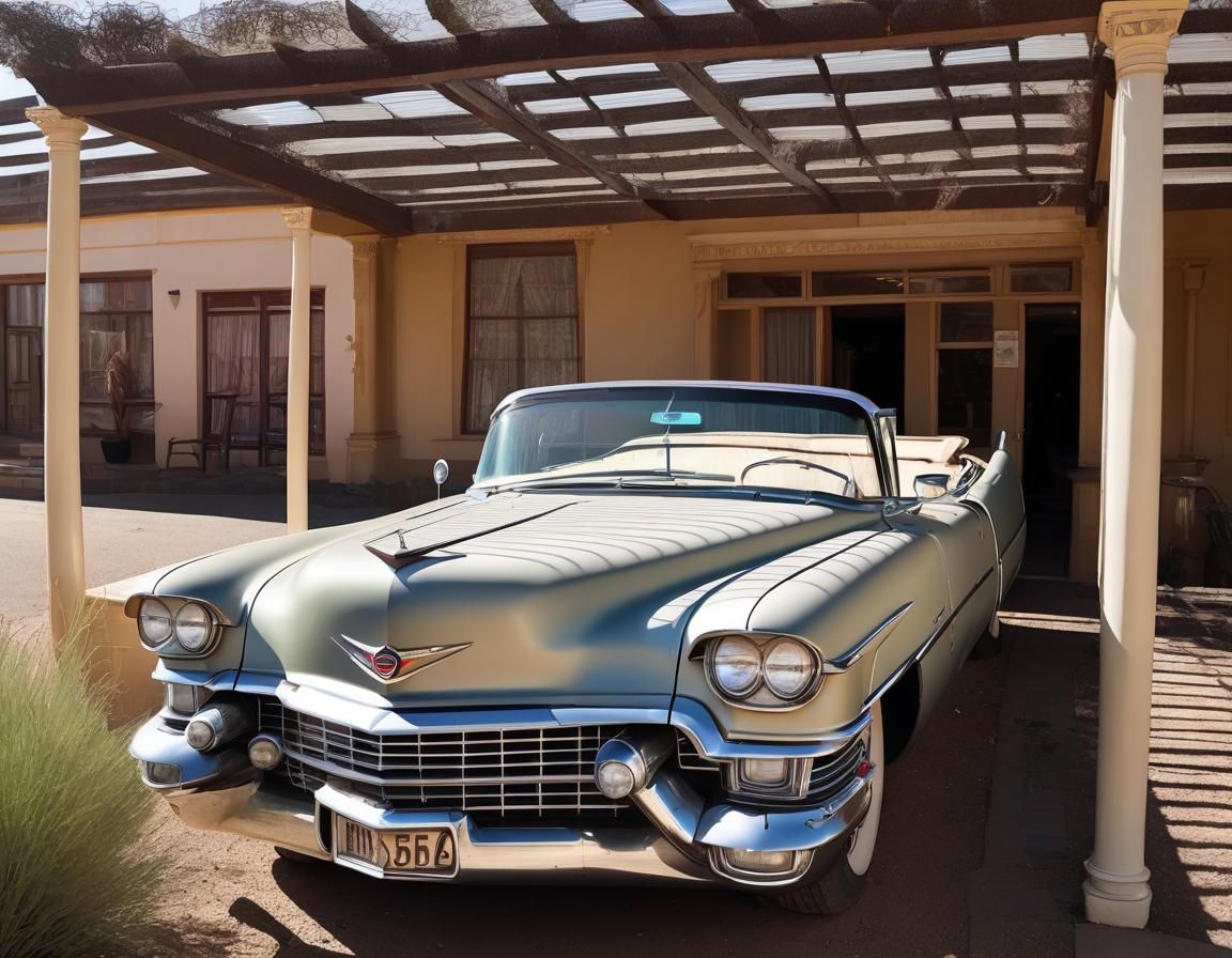 Vintage Cadillac Eldorado in the Karoo
