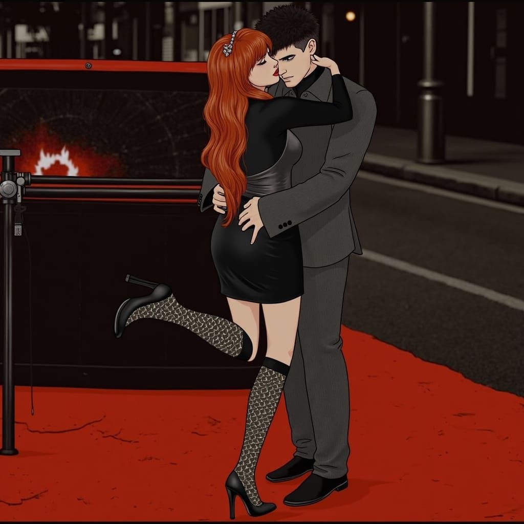 Red-Haired Sorceress Confronts Demon King