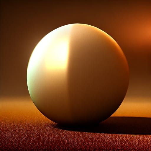 Futuristic Sci-Fi Soccer Ball in Polished Metal