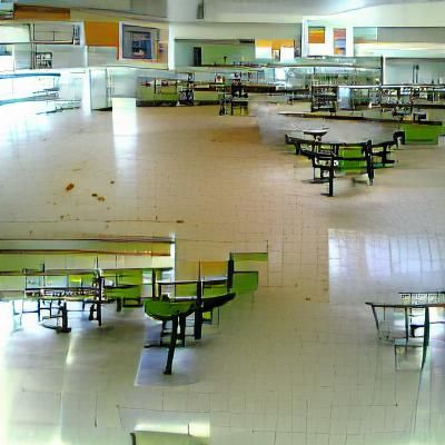 Empty School Cafeteria: A Study in Loneliness