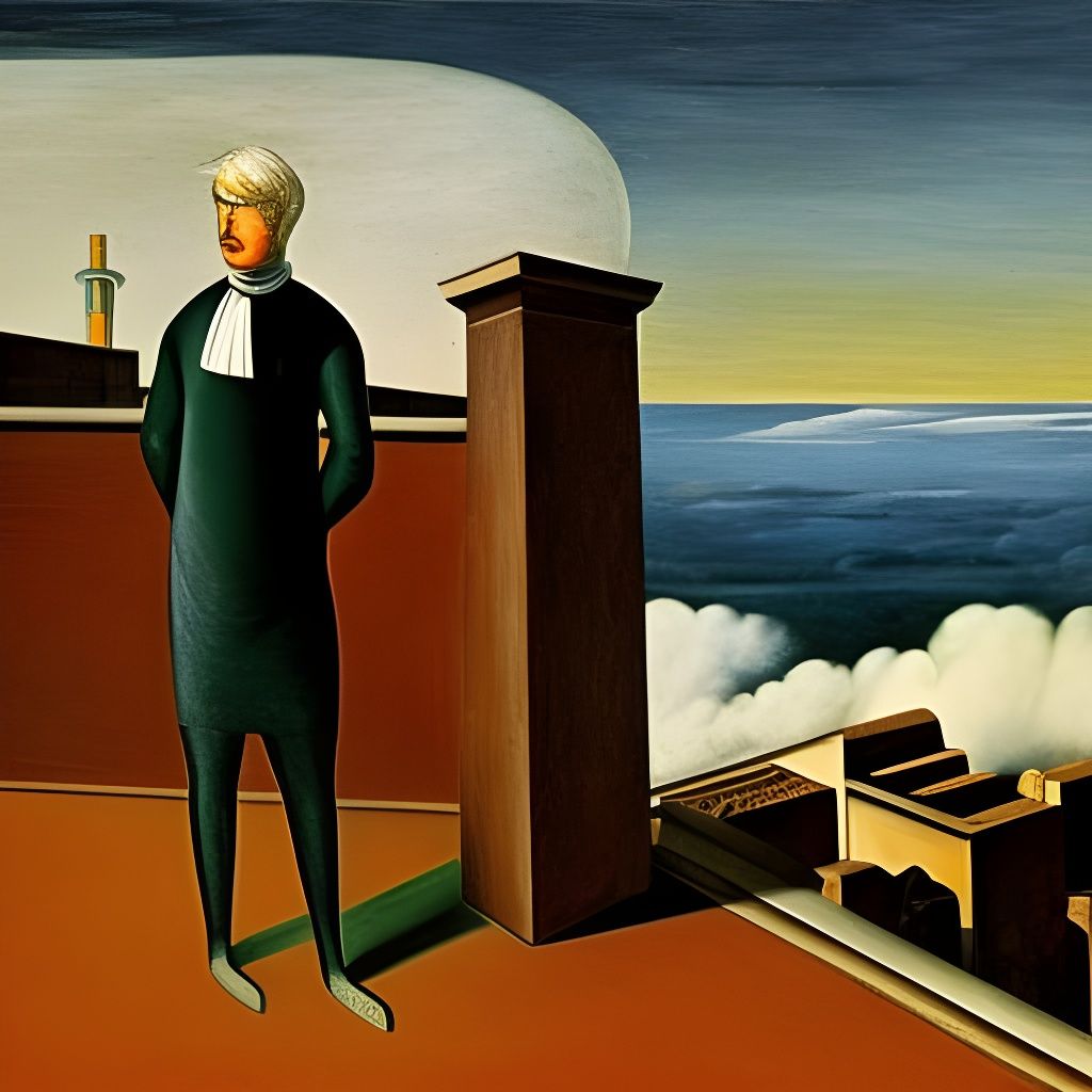 Surreal Wanderer Above a Sea of Fog