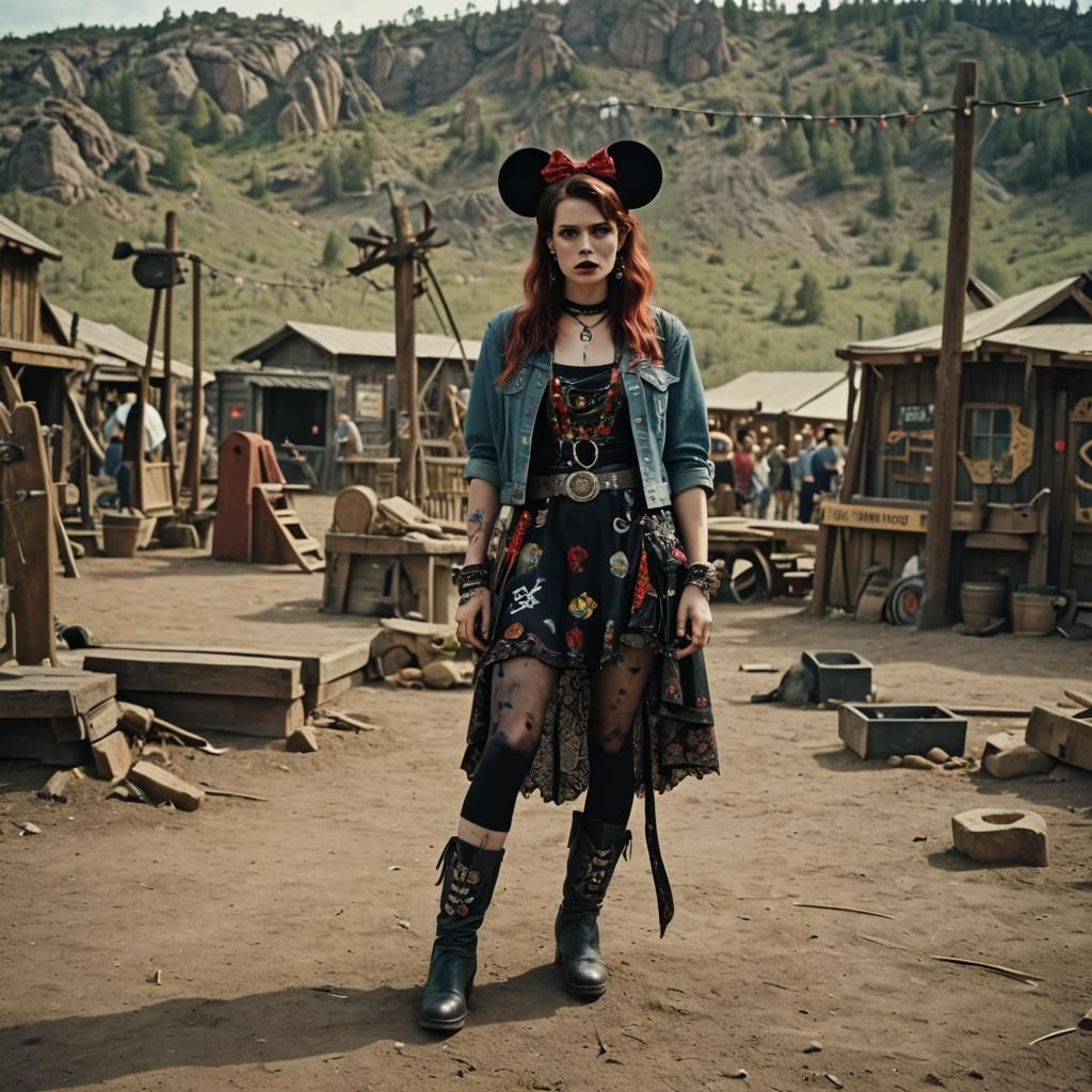 Gothic Punk Mickey Mouse Film Still