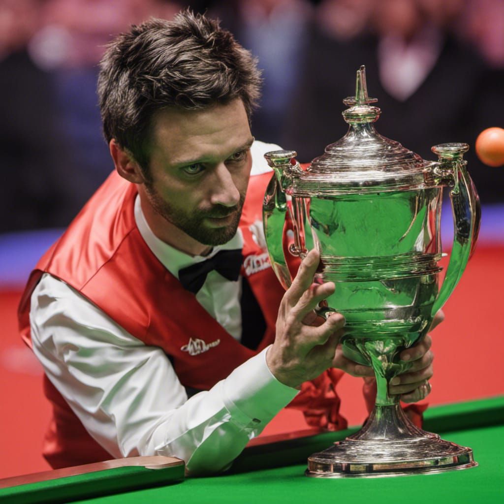 Snooker Masters Trophy Celebration Image