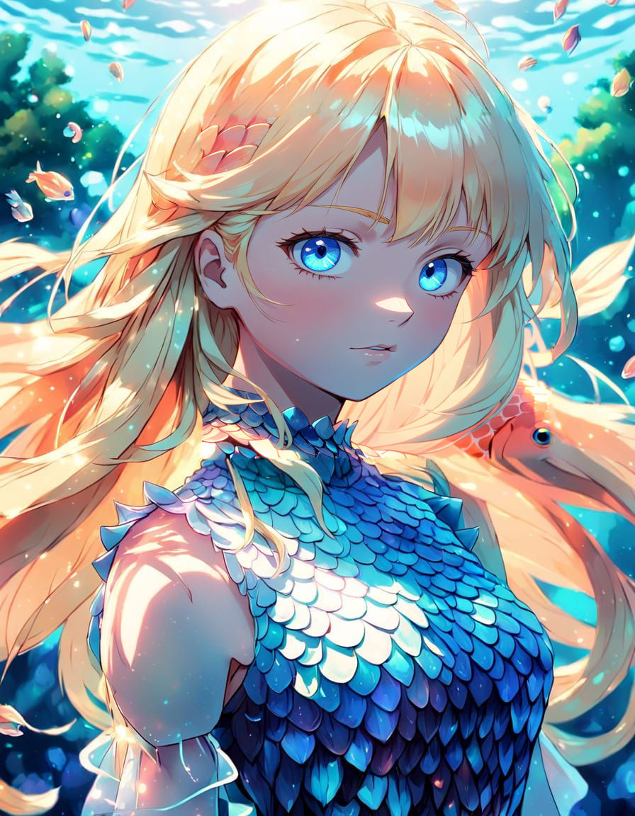 Bryce Goddess in Vibrant Underwater Garden