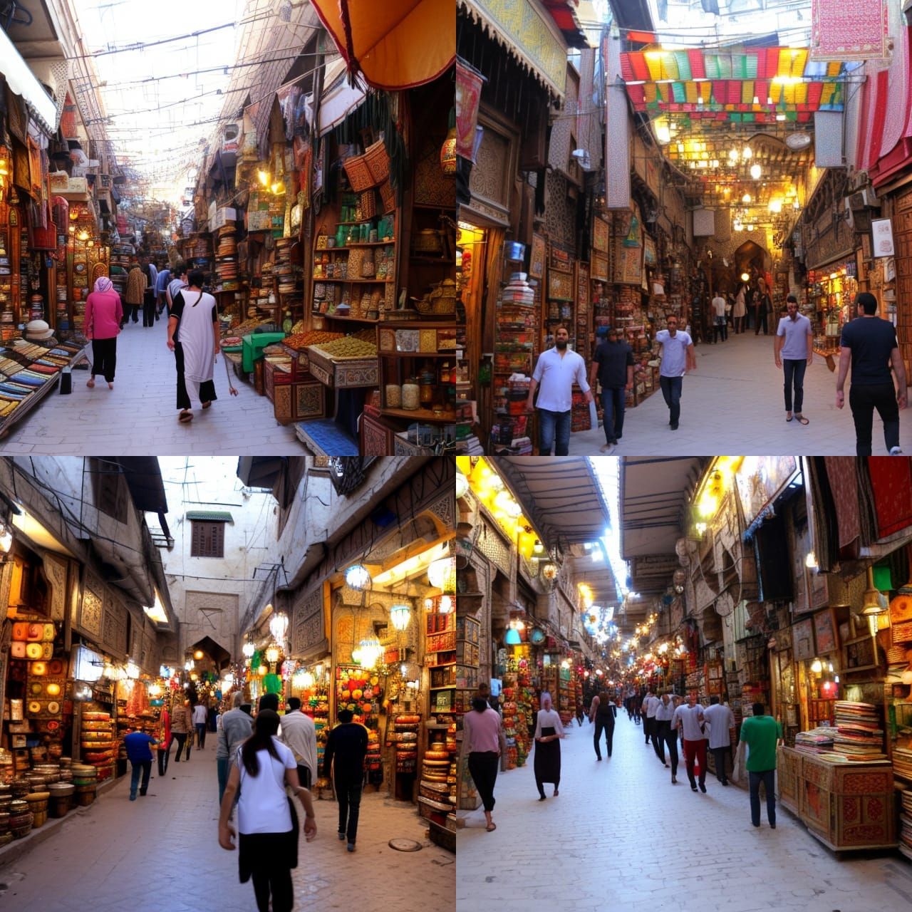 Frenetic Scene at Khan el-Khalili Bazar