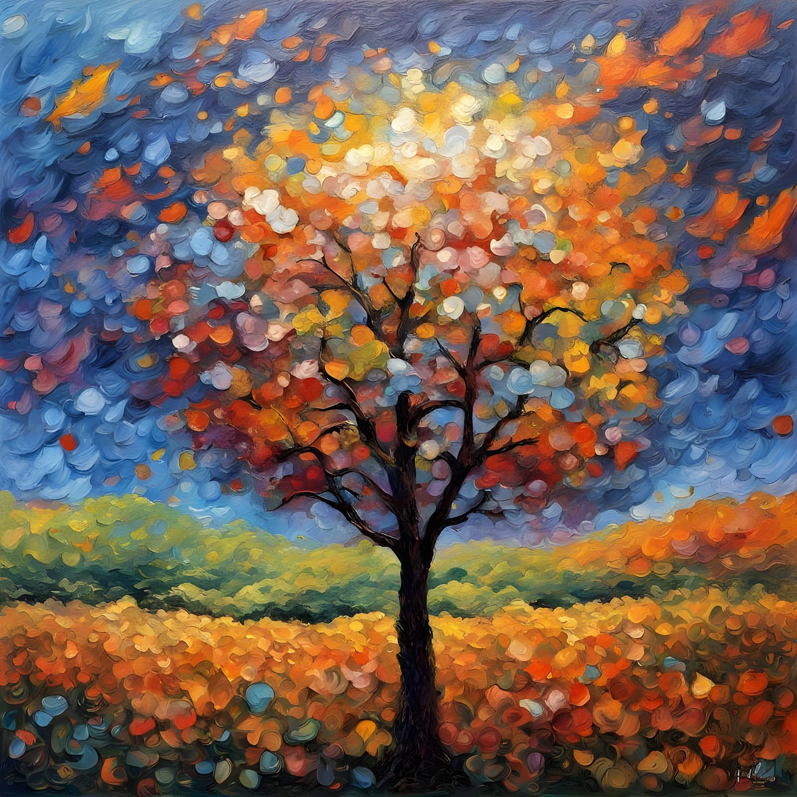 Surreal Guitar Portrait in Neo-Expressionist Style