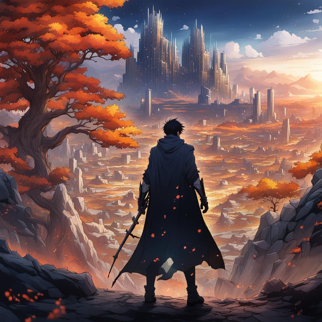 Solo Leveling Manhwa: Detailed Fantasy Concept Art