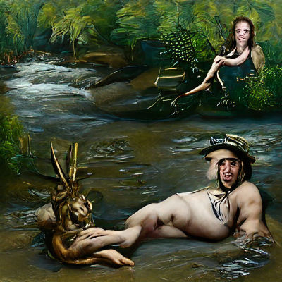 Satyr and Nymph: Hyperrealistic Renaissance Painting