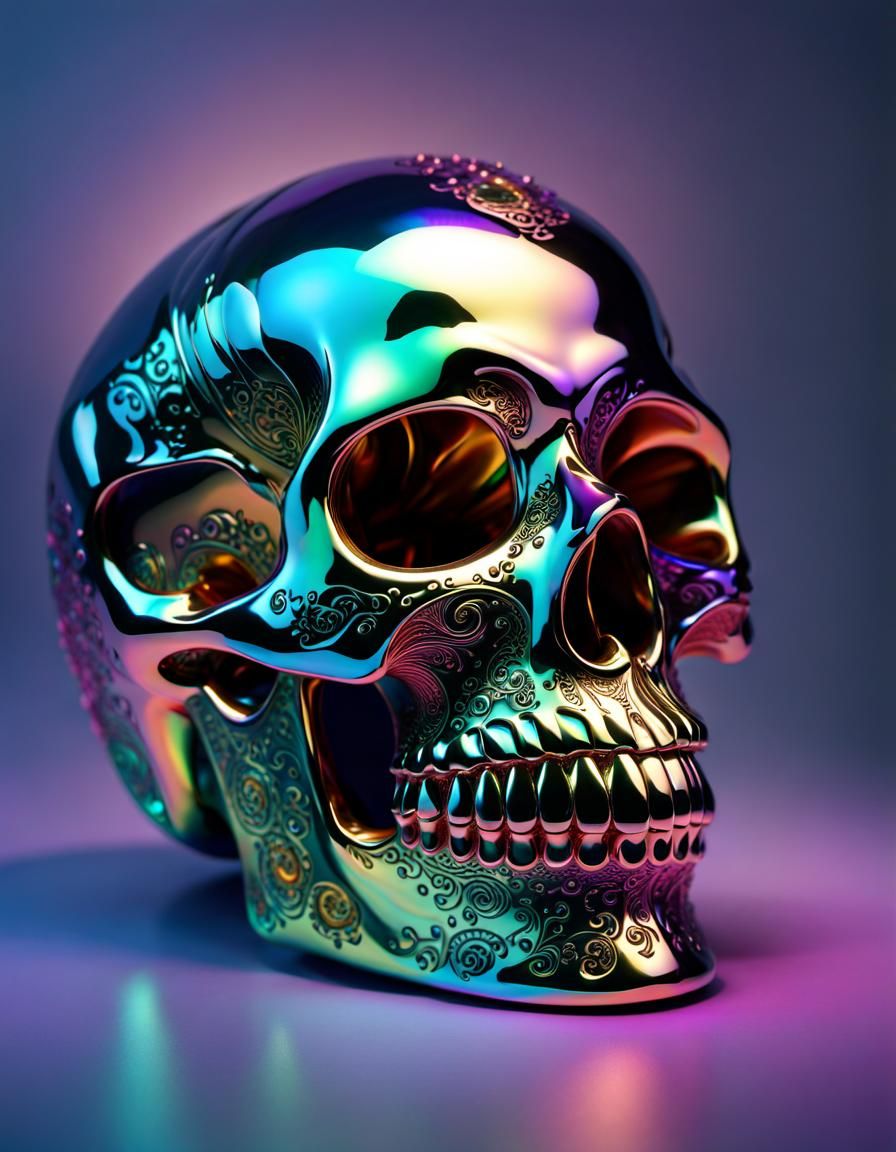 Iridescence skull