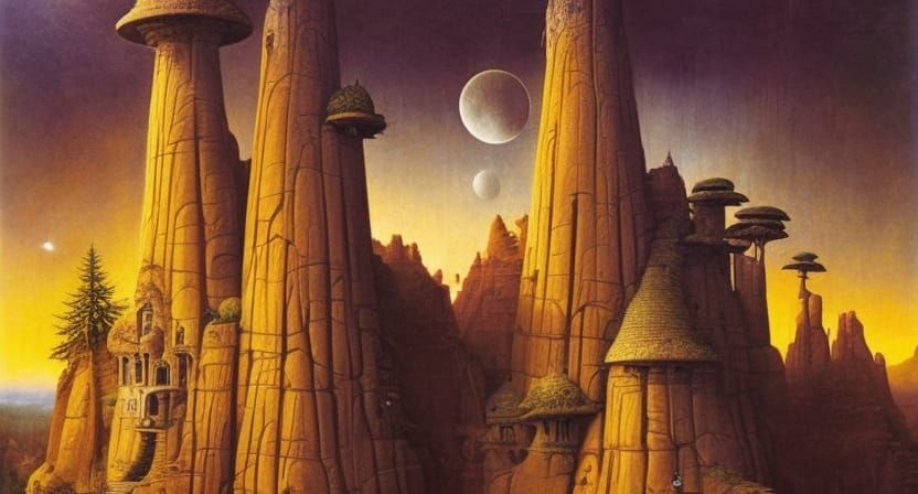 Cliff Dwelling: Surreal Digital Matte Painting