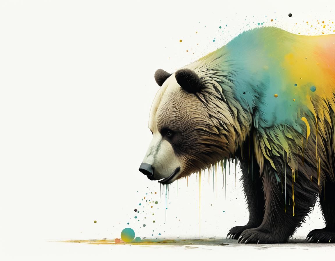 Alien Obese Bears in Pastel Nursery Art